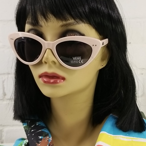 Vans Wildin' Cat Eye Retro Sunglasses Pink Womens